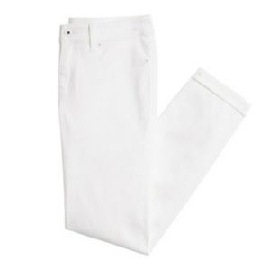 White Ankle Crop Skinny Jeans